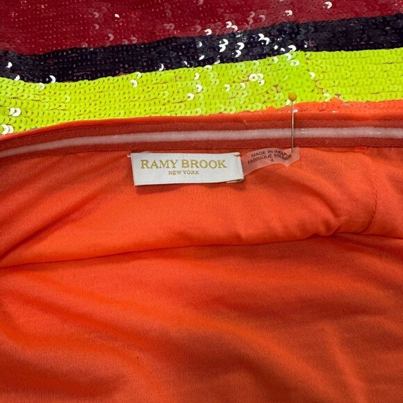 Ramy Brook Winnie Strapless Sequin Mini Dress Size 4 NWT | Multicolor Rainbow - Picture 13 of 15